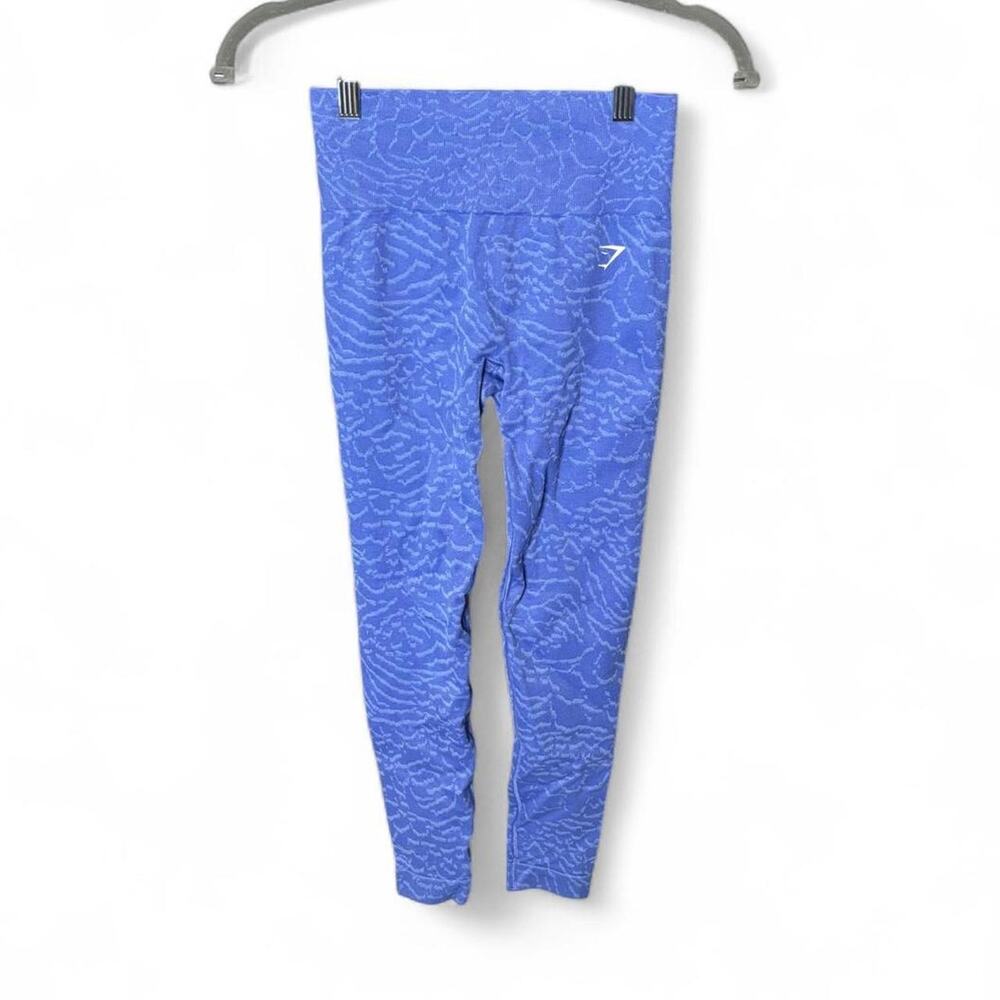 ⁠Gymshark Adapt Swirl Seamless High Waisted Leggings Periwinkle Blue⁠ XS/S